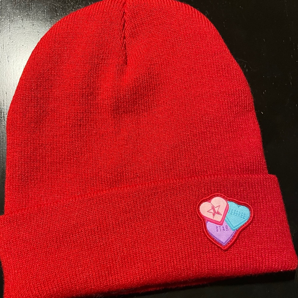 Jeffree Star red beanie